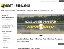 Tablet Screenshot of northlandmarine.com